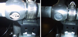 Removing a Cinteli logo plug and replacing with silicon sealent