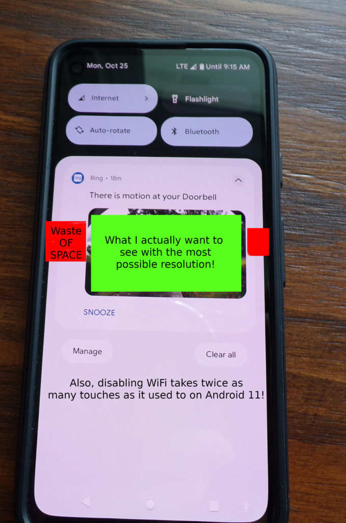 Android 12 notifications & Internet Tile are a downgrade