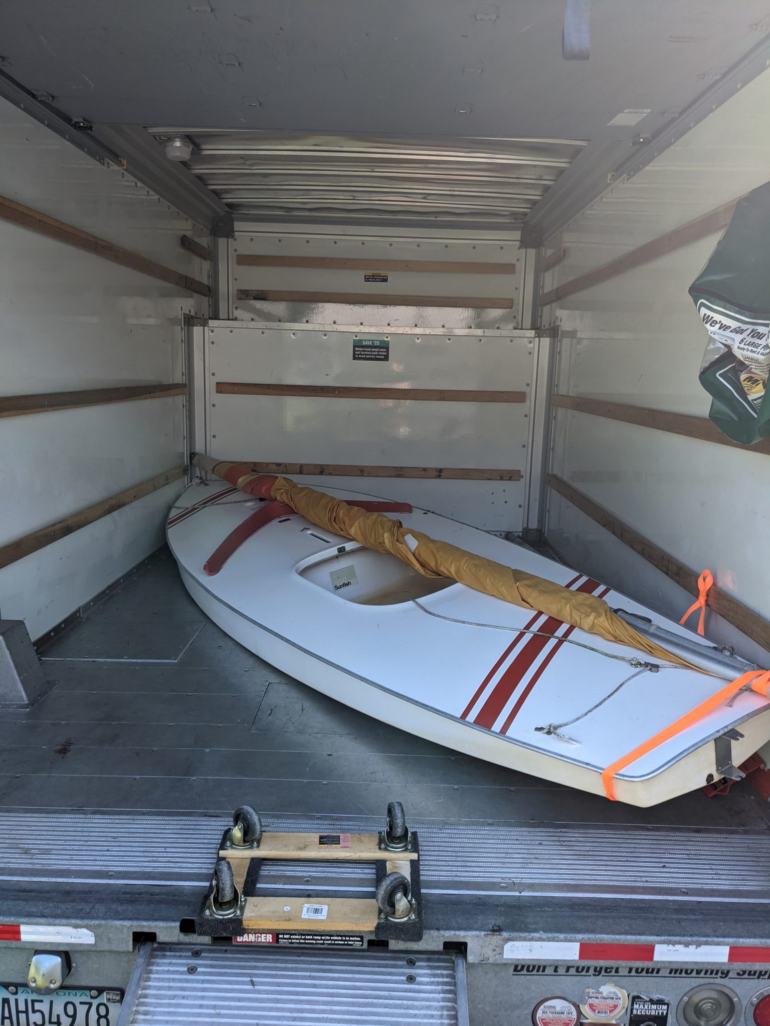 sunfish sailboat assembly