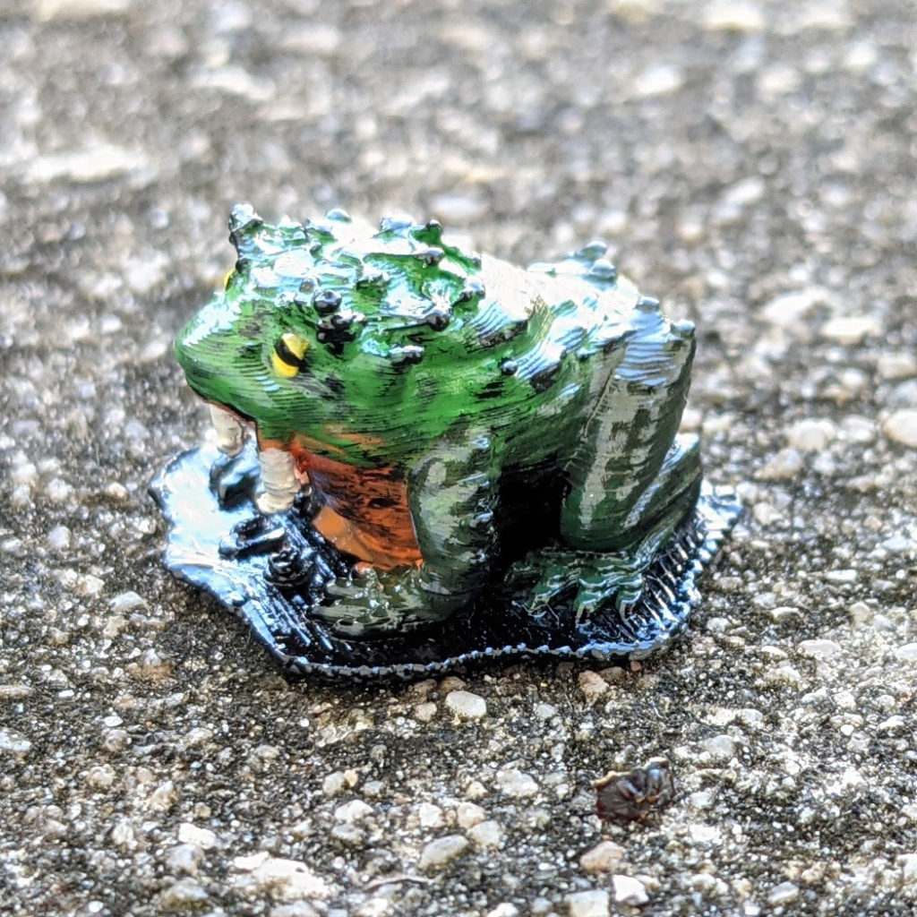 Slurk / Poison Toad tabletop miniature — 3D printing & Painting