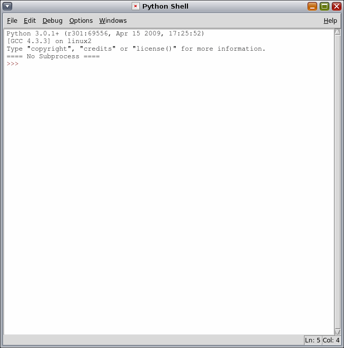 [Linux Python Shell, a graphical interactive shell for Python]
